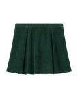 Luxury Western Golf apparel Green pleated skirt on a white background