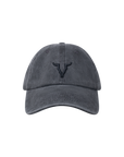 Luxury Western Golf apparel Gray cap with a black logo on a white background