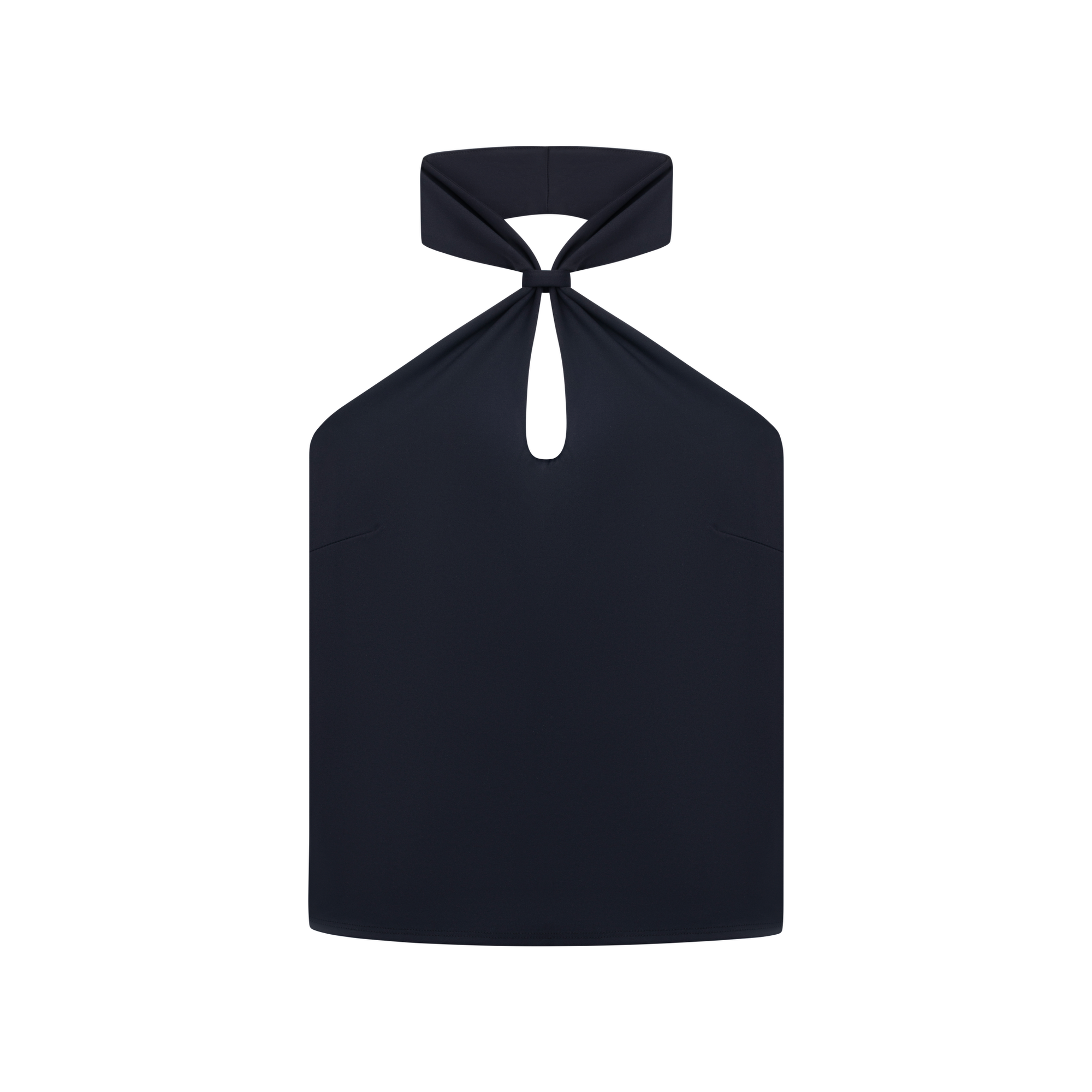 Luxury Western Golf apparel Black halter top on a white background