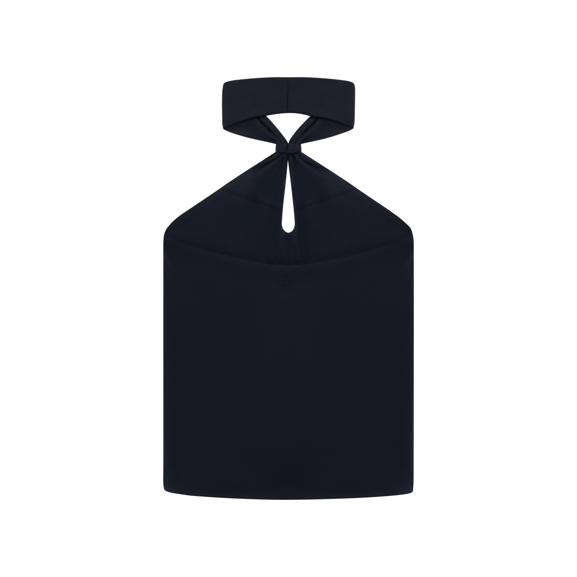 Luxury Western Golf apparel Black halter top on a white background