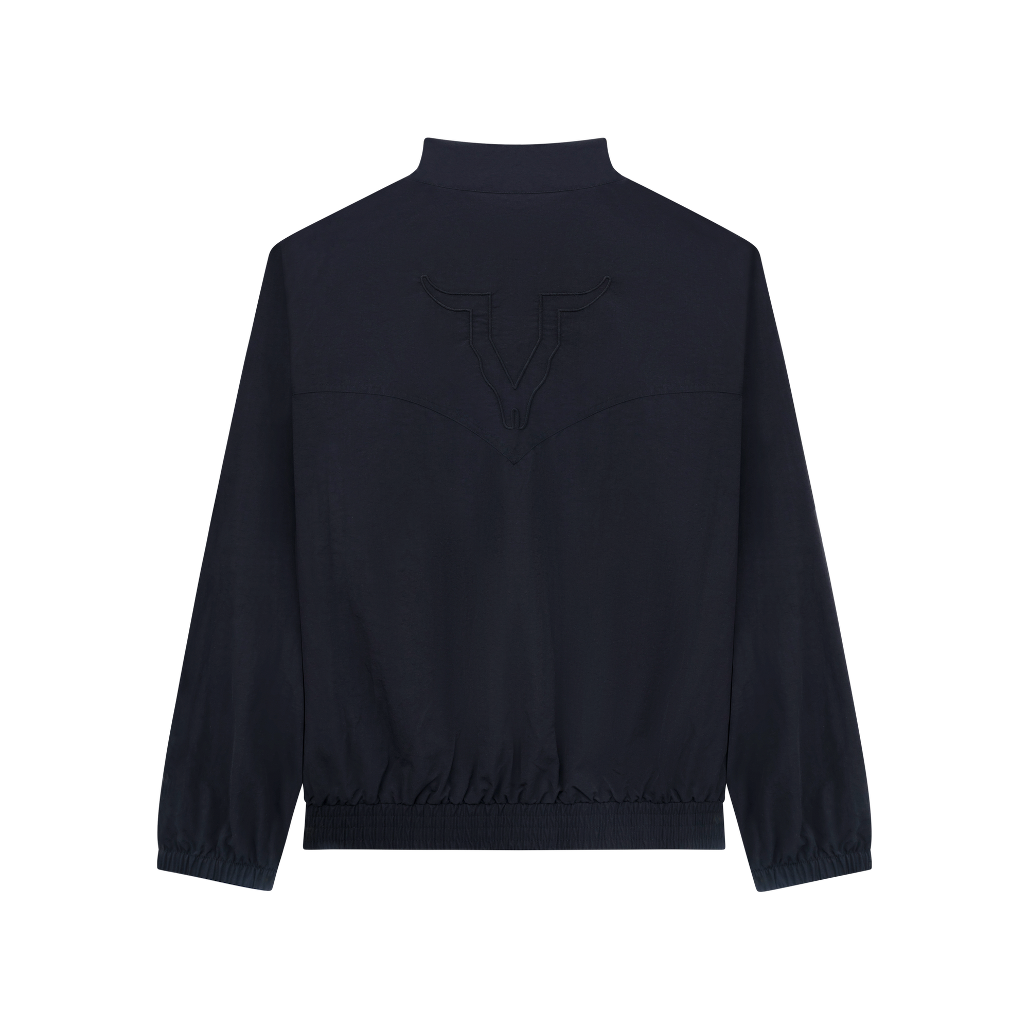 Luxury Western Golf apparel Black long-sleeve top on a white background