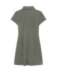 Luxury Western Golf apparel Green dress with a collar on a white background